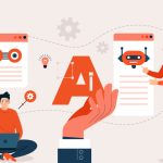 Employees, designers, managers, and frontline staff, engaging with AI tools as part of workplace training for AI literacy.